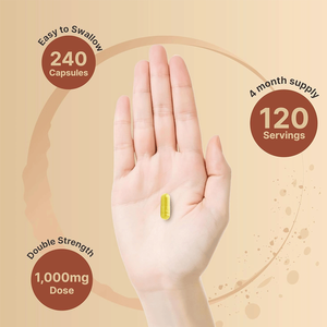 Cápsulas de quercetina de 240 recuentos OEM/ODM, 1000mg por porción, extracto de Sophora Japonica, suplementos herbales de apoyo inmunológico - Product Image 3