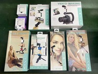 Trépied flexible professionnel AY49 AY49X AY49Z pour téléphone portable TikTok, perche à selfie, microphone et kit d'éclairage d'appoint