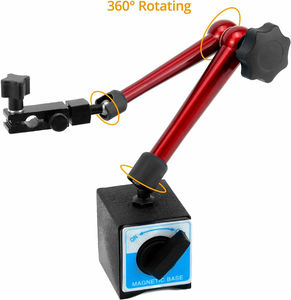 Base magnética do indicador titular ajustável metal teste indicador titular para Indicador Digital Dial, com 3-Joint flexível, preto - Product Image 4