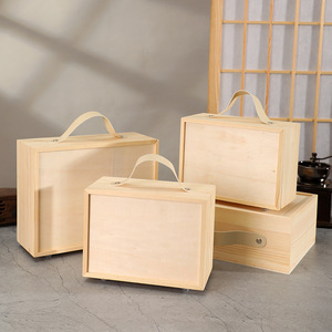 กล่องของขวัญงานเทศกาลทำจากไม้ กล่องของชำร่วยงานแต่งงานสำหรับเพื่อนเจ้าสาวและเจ้าบ่าว กล่องฉลองครบรอบหนึ่งเดือน กล่องของที่ระลึกทำจากไม้ - Product Image 3