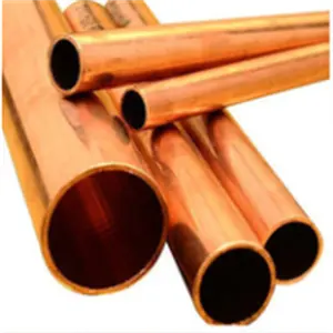 C1100 Gold Oxide Tube H65 Brass Capillary Cutting Small Diameter Industrial Copper Tube