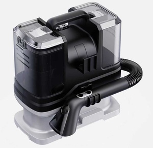 Nettoyeur de tapis à vapeur électrique portable à haute pression avec seau d'agent de nettoyage séparé - Product Image 1