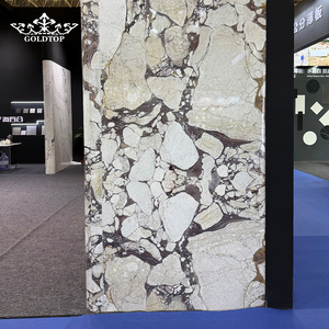 GOLDTOP Luxury Polished Port Laurent <b>Marble</b> Italian Bold Vein Slabs for Luxury Hotel Flooring and High End Feature Walls - Product Image 2