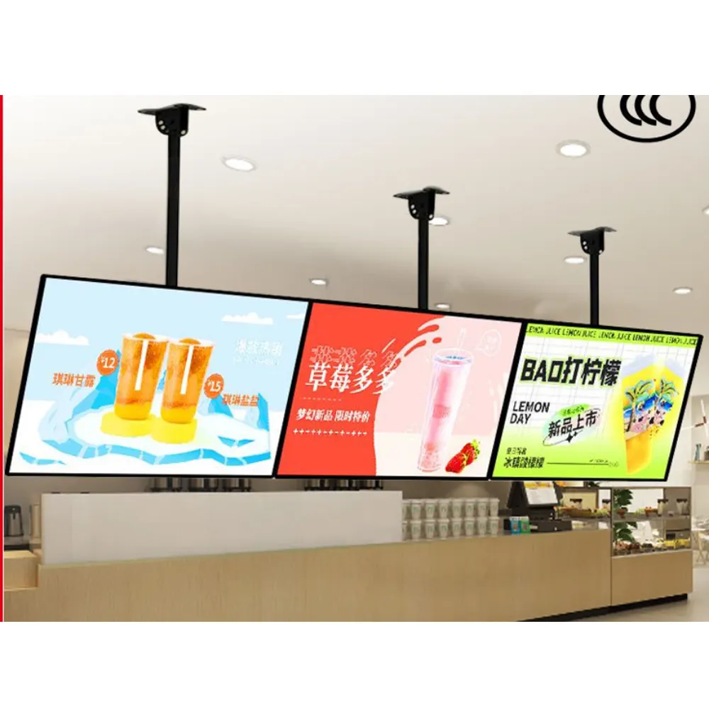 43 inch Smart Digital Signage with Free CMS Software 7x24 Stable Auto Play LCD Display Android 4K Advertising Media Player