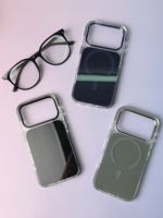 Coque de téléphone antichoc en acrylique rigide avec pare-chocs magnétique en métal pour iPhone 17 Pro 17 Pro Max