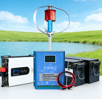 Éolienne VAWT de type Q 3KW 12V 24V 48V pour l'alimentation hors réseau des cabanes et l'alimentation des îles