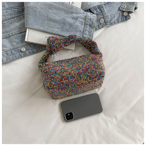 Borsa da sera di lusso con cristalli e strass a forma di nuvola, borsa a mano da <span class=keywords><strong>donna</strong></span>, <span class=keywords><strong>pochette</strong></span> elegante e brillante per feste e cene - Product Image 2