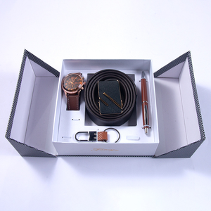 Coffret Cadeau Fête des Pères Fancy & Yc M2277 : Montre, Ceinture, Portefeuille, Porte-clés, Boutons de Manchette, Trousse à Crayons – Cadeaux d'Affaires Haut de Gamme avec Boîte - Product Image 6