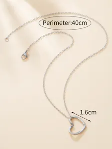 New Design Women's Stainless Steel Heart Pendant Necklace 316L Religious Engagement Jewelry with 18K Plating for Gifts