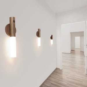 <span class=keywords><strong>Sensor</strong></span> de luz recargable para el hogar, iluminación nocturna LED inteligente, lámpara de pared de inducción de cuerpo humano simple moderna - Product Image 3