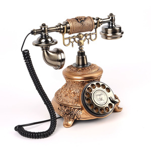 <span class=keywords><strong>Téléphone</strong></span> <span class=keywords><strong>fixe</strong></span> filaire à cadran rotatif personnalisé, rétro, ancien, antique, pour hôtels - Product Image 4