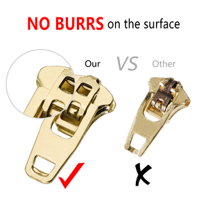 Tùy Chỉnh Bạc Dây Kéo Kéo 4.5 Kim Loại Charms 4YG 5YG Dây Kéo Thanh Trượt Và Puller Cho Jens Thép Không Gỉ Brass Dây Kéo Thanh Trượt Đầu - Product Image 5