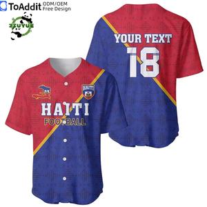 Maillot de football personnalisé d'Haïti Coupe du monde de football 2026 Vêtements de course d'échauffement Survêtement Tenue d'entraînement - Product Image 4