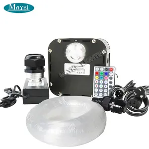 50W DMX twinkle fiber optic soffitto stars light kit con 800 1000 1250 punti fili RGBW light engine per cinema