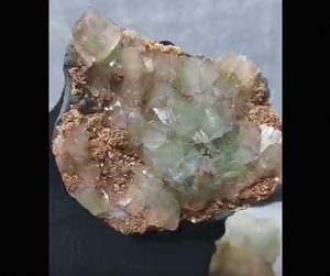 Apofilita Cúbica Verde de Alta Calidad con Combinación de Stilbita, Espécimen de Cristal de la India, Pieza Decorativa - Product Image 3