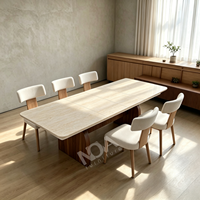 Table à manger extensible ronde ovale moderne de luxe, collection de meubles de salle à manger, plusieurs designs pour la maison, le restaurant, la villa, l'hôtel