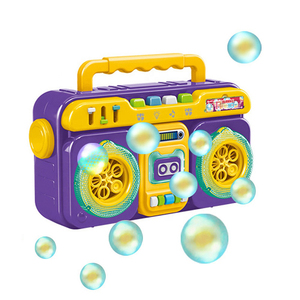 New Trending Toys <b>Bubble</b> <b>Machine</b> Radio Design Automatic <b>Bubble</b> Blower for Kids Summer Outdoor Playing <b>Bubble</b> with Music Light - Product Image 1