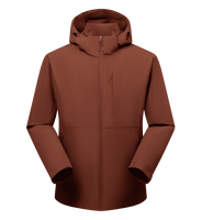 Veste coupe-vent décontractée personnalisée OEM unisexe, légère, imperméable, séchage rapide, pliable, fermeture éclair sur le devant, à capuche, pour la randonnée et le camping en plein air