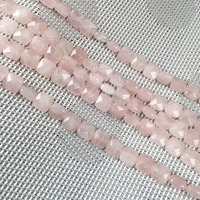 Perles en vrac de forme carrée à facettes multiples, perles de pierre turquoise en œil de tigre pour la fabrication de bijoux de bricolage, 8 10 12mm, longueur 20cm