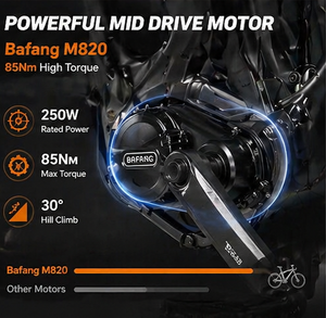 จักรยานเสือภูเขาขนาด 27.5 นิ้ว รุ่น M820 ระบบขับเคลื่อนกลาง ล้อแบบ Full Suspension แบตเตอรี่ลิเธียม 12 สปีด สำหรับผู้ใหญ่ - Product Image 6