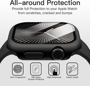 เคสกันกระแทกกันน้ำ OEM สำหรับ Apple Watch Series Ultra พร้อมกระจกนิรภัยและขอบกันกระแทกแข็ง PC ขนาด 40/42/44/46/49 มม. - Product Image 4
