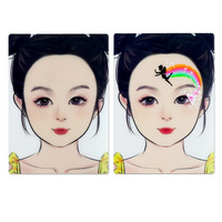 GP Private logo Réutilisable Face Painting Practice Mode Face Paint Template Face Paint Practice Board For Body Painting