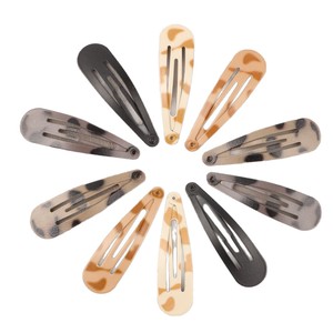 Cross-Border European and American High-End Matte BB 5cm Tortoiseshell Print Women's Bangs <b>Hair</b> Clip Factory Wholesale - Product Image 5