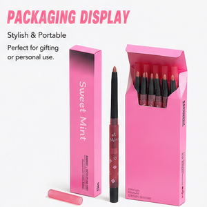 Natural Long Lasting Water Proof Lip Liner with Plump Lips Effect Matte <b>Lipstick</b> for Daily Makeup <b>Custom</b> Logo Makeup - Product Image 6