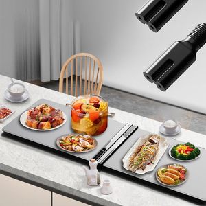 Nouveautés <span class=keywords><strong>Plaque</strong></span> chauffante pliable en silicone portable à 2 têtes connectables Tapis chauffant pour aliments extra-large pour un usage domestique - Product Image 1