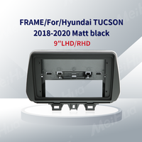 Meihua – Kits de garnitures de tableau de bord personnalisés avec logo, accessoires de véhicule en ABS, cadre de façade pour lecteur DVD pour Hyundai Tucson
