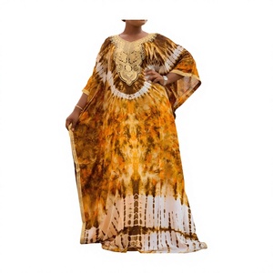 New Fashionable Plus Size Women's Robe <b>Loose</b> Ethnic Style Summer Print <b>Dress</b> with Collar Traditional Clothing Digital Feature - Product Image 2