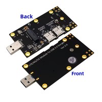 Placa Adaptadora M2 Key B a USB 3.0 con Ranura Dual para Tarjeta Nano SIM, Módulo 3G/4G/5G LTE en Stock