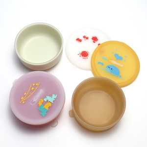 Chất lỏng Silicone bé ăn thiết lập với hút và nắp, cấp thực phẩm chất lỏng Silicone Bát tấm thìa CPC FDA EN71 - Product Image 4