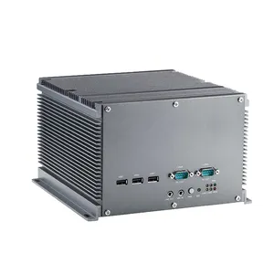फैनलेस D525/ N455 बॉक्स पीसी एंबेडेड कॉम्पैक्ट कंप्यूटर XP PC 4LAN 6COM 4USB 2PCI X1 एक्सपेंशन स्लॉट के साथ