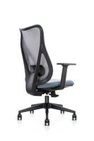 Chaise ergonomique réglable chaise d'ordinateur pivotante à dossier haut