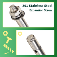 Vis d'expansion externe en acier inoxydable 201, boulon à traction M6/M8/M10/M12/M14