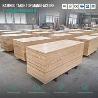 Plateau de table en bambou massif, moderne, écologique, de 1'' d'épaisseur, rectangulaire, courbé, pour bureau à domicile ou commercial, ergonomique et extensible, traité UV
