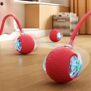 Durable Plastic Smart Pet Interactive Eco-Friendly Rechargeable Automatic Rolling Ball Boredom Buster Fun Tail <strong>Cats</strong> - Product Image 1