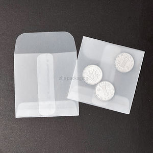 Luxury Custom Glassine Frosted Small Packaging Tag Ring Jewelry Photo Bag <strong>Mini</strong> Card Transparent Cowhide Vellum Paper <strong>Envelope</strong> - Product Image 2