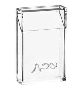 Lucite Match Holder Thick clear Lucite Die-cut Words With Easy Flip-open Cover, <strong>Acrylic</strong> Custom <strong>Luxe</strong> Classic Lucite Match Holder - Product Image 4
