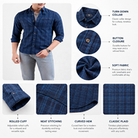 Kemeja Kasual Pria 100% Katun OEM Private Label, Motif Garis atau Polos, Lengan Pendek, Anti Kusut, Grosir