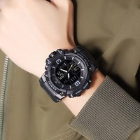 SKMEI 2222 Sport montres électroniques chronomètre étanche mode chronographe alarme Relogio Masculino EL lumière montre-bracelet numérique