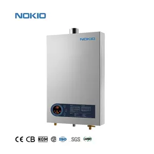 Hiệu quả cao tankless gas Máy nước nóng hộ gia đình hiển thị kỹ thuật số điều khiển cảm ứng nhiệt độ không đổi gas mạch nước phun