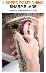 Kit de Corte de Pelo Personalizado, Recortadora de Barba Eléctrica Inalámbrica, Afeitadora Profesional Recargable - Product Image 2