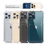 2021 Vente Chaude Transparent Insert Carte Style Téléphone Cas Titulaire De La Carte De Crédit pour iPhone Mobile Téléphone Accessoires