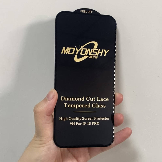 9H ESD Tempered Glass Screen Protector Diamond Cut Lace Screen Protector for Samsung A16 A26 A36 A56 A15 A35 A34 S24 S25 Ultra