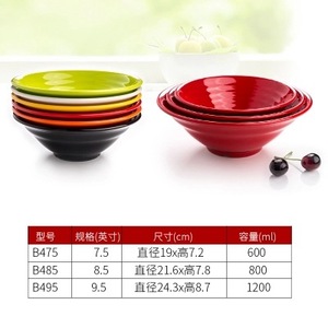 Bol coloré en mélamine A5, bol commercial pour hot pot, grand bol, bol pour restaurant de nouilles, bol en plastique imitation porcelaine pour nouilles de Chongqing - Product Image 1