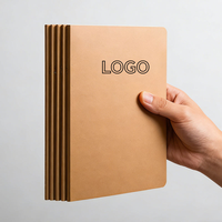 Carnet de notes personnalisé pour étudiant, format A5, couverture en papier kraft, classeur, style imprimé, reliure cousue, bloc-notes, cadeau