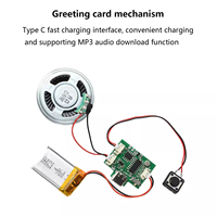 DIY Handgefertigtes Aufnahme- und Wiedergabemodul Pop-up-Buch Grußkarte Kühlschrankmagnet Kernmodul Kann 8M MP3-Musik herunterladen