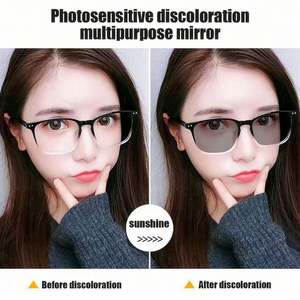 Gafas de Sol Cuadradas con Cambio de Color, Anti Luz Azul, Fotocromáticas, para Hombre y Mujer, Moda Vintage 2025 - Product Image 4